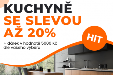 Poskytujeme mimořádné slevy až 20% a navíc rozdáváme dárky dle vašeho výběru v hodnotě 5000,- ZDARMA