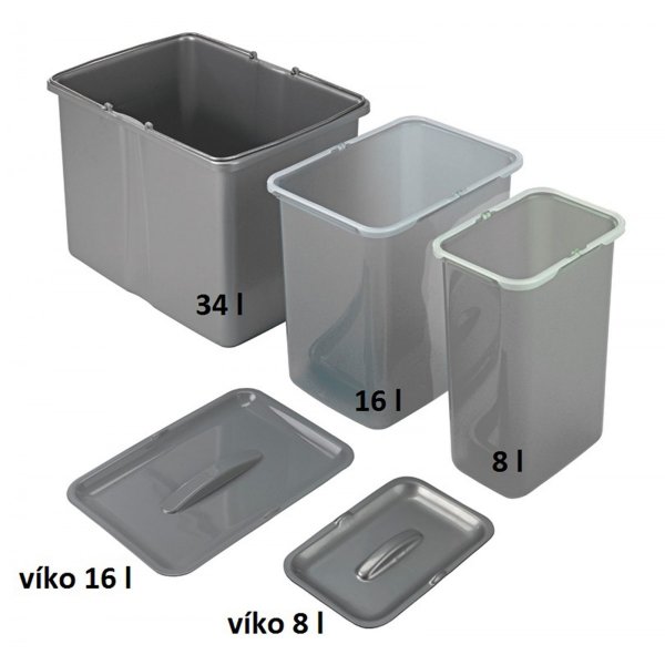 Sinks víko koše 16 l - EK9030