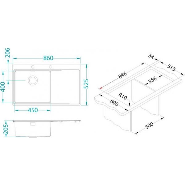 PURE 50 UP KMB - P 860x525 mm F