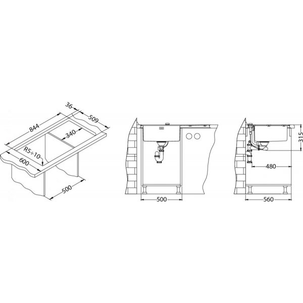 PURE 50 KMB - L 860x525 mm F