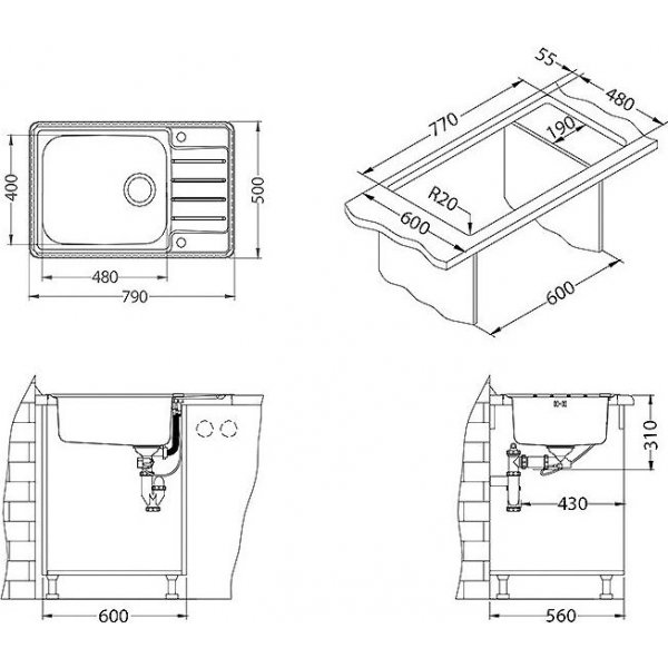 PRAKTIK 120 sat 790x500 mm