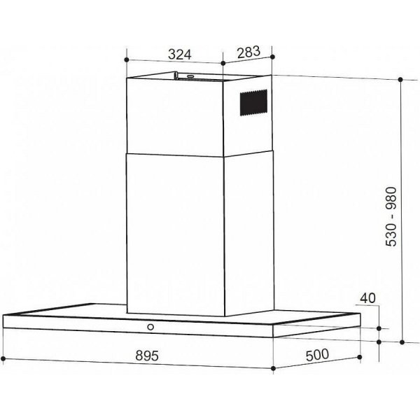 TSPG GLASS X/BK A90