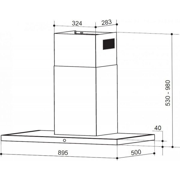 TSPG GLASS X/BK A90