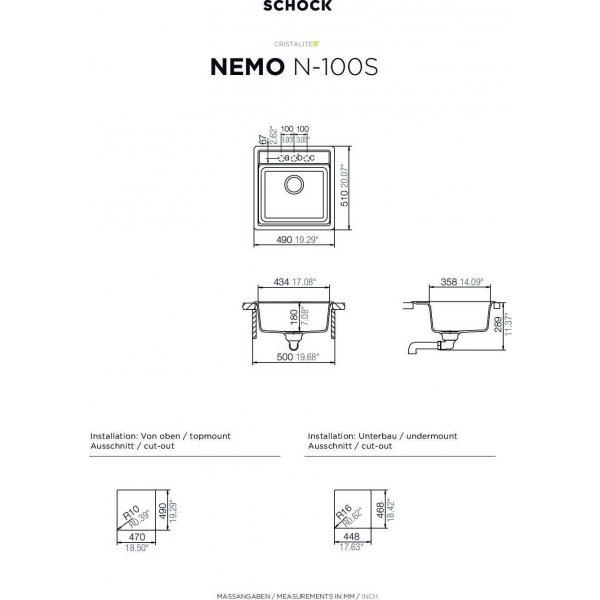 AKCE SCHOCK NEMO N-100S Nero