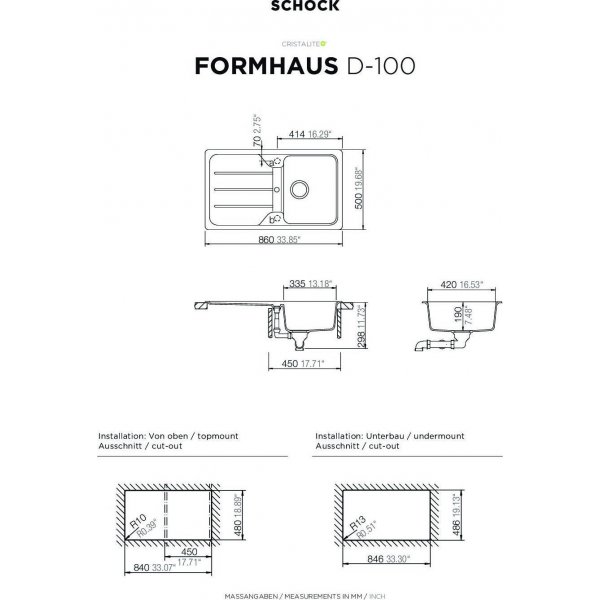 AKCE SCHOCK FORMHAUS D-100 Asphalt