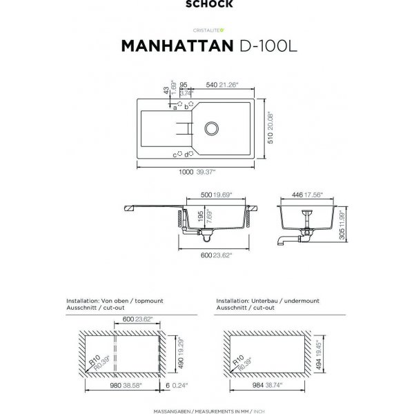 AKCE SCHOCK MANHATTAN D-100L Onyx