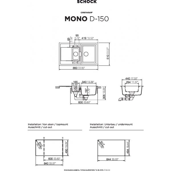 SCHOCK MONO D-150 Stone