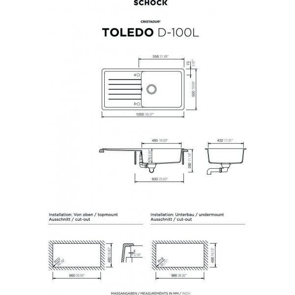 AKCE SCHOCK TOLEDO D-100L Stone