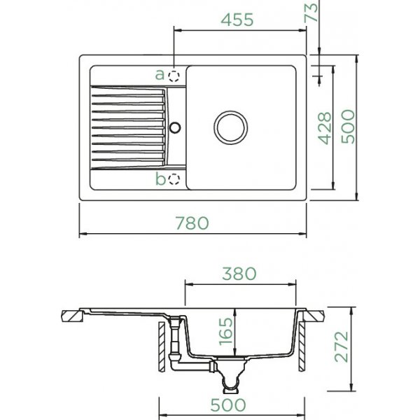 SET 30-8 Dřez SCHOCK LIMA D-100S + baterie Epos chrom 540000