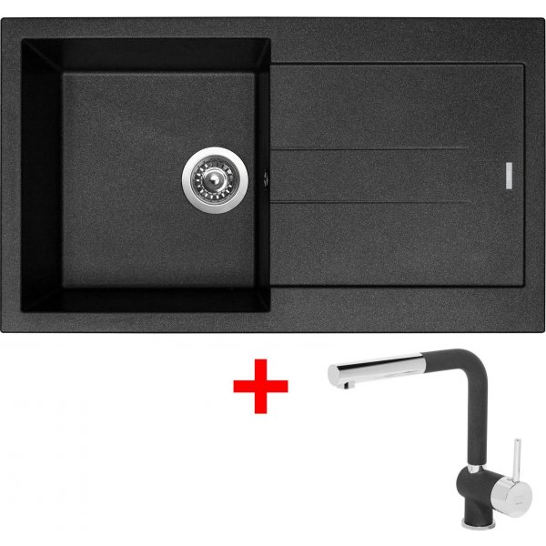 Sinks AMANDA 860 Metalblack + Mix 3 P GR - G14074