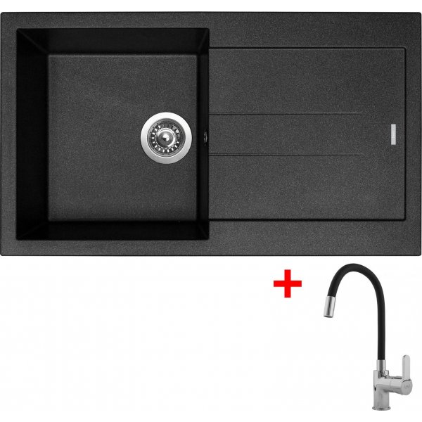 Sinks AMANDA 860 Metalblack + Flexia - G13774