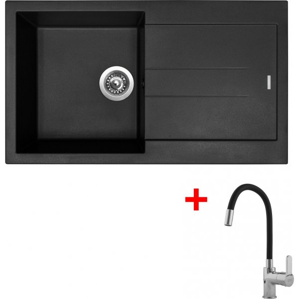 Sinks AMANDA 860 Pureblack + Flexia - G13726