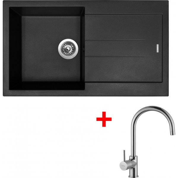 Sinks AMANDA 860 Pureblack + Vitalia - G13826