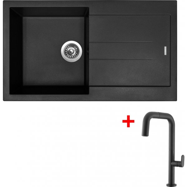 Sinks AMANDA 860 Nanoblack+EVA P Nanoblack - G192N6