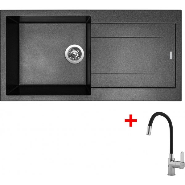 Sinks AMANDA 990 Metalblack + Flexia - G15374