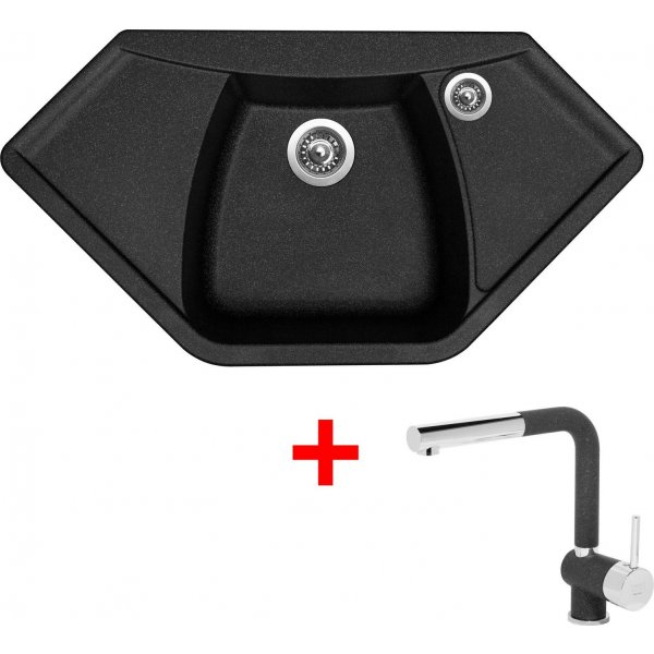 Sinks NAIKY 980 Granblack + Mix 3 P GR - G17630