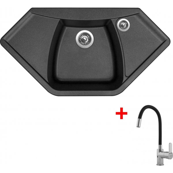 Sinks NAIKY 980 Metalblack + Flexia - G17374