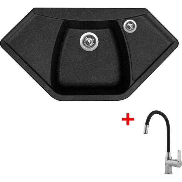 Sinks NAIKY 980 Granblack + Flexia - G17330