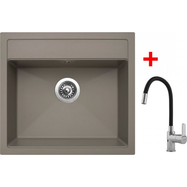 Sinks SOLO 560 Truffle + Flexia - G8954