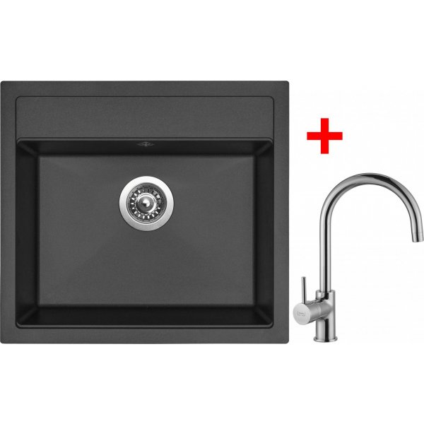 Sinks SOLO 560 Pureblack + Vitalia - G9026