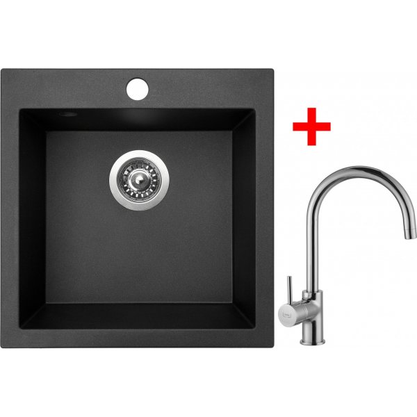 Sinks VIVA 455 Metalblack + Vitalia - G274