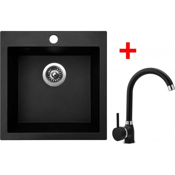 Sinks VIVA 455 Granblack + Polo GR - G130