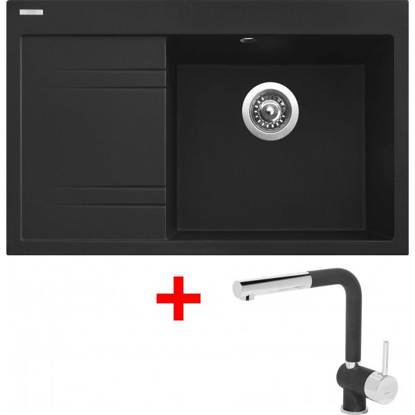 Sinks RIM 780 P Metalblack + Mix 3 P GR - G6474