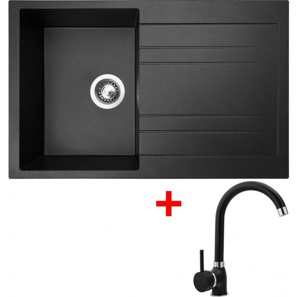 Sinks GRANDE 800 Granblack + Polo GR - G6930