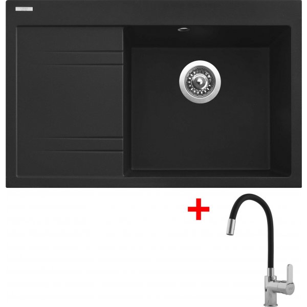 Sinks RIM 780 P Metalblack + Flexia - G6174