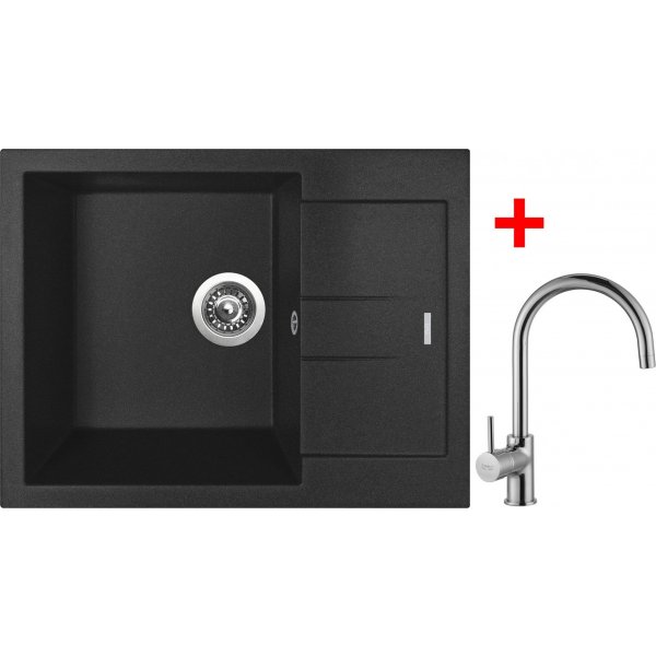 Sinks AMANDA 650 Metalblack + Vitalia - G11474