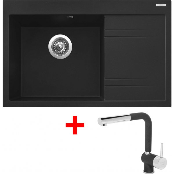 Sinks RIM 780 L Metalblack + Mix 3 P GR - G5674