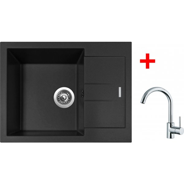 Sinks AMANDA 650 Nanoblack+MIX 35 - G185N6