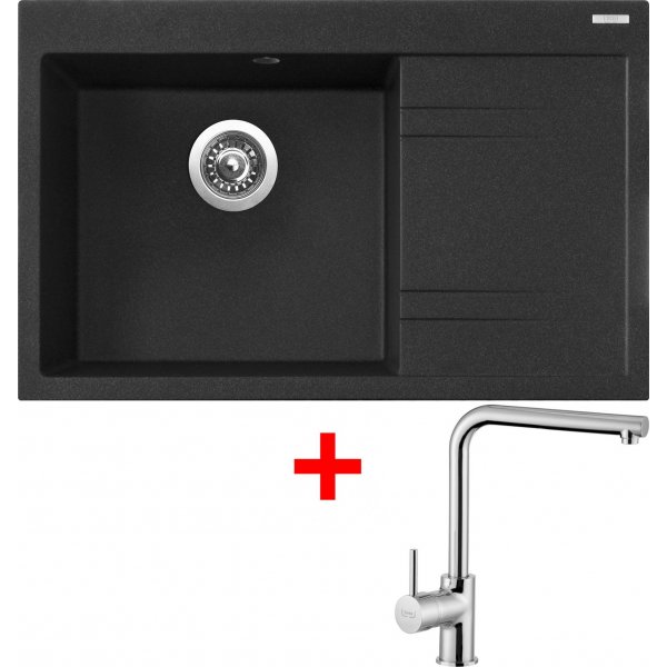 Sinks RIM 780 L Granblack + Elka - G5430