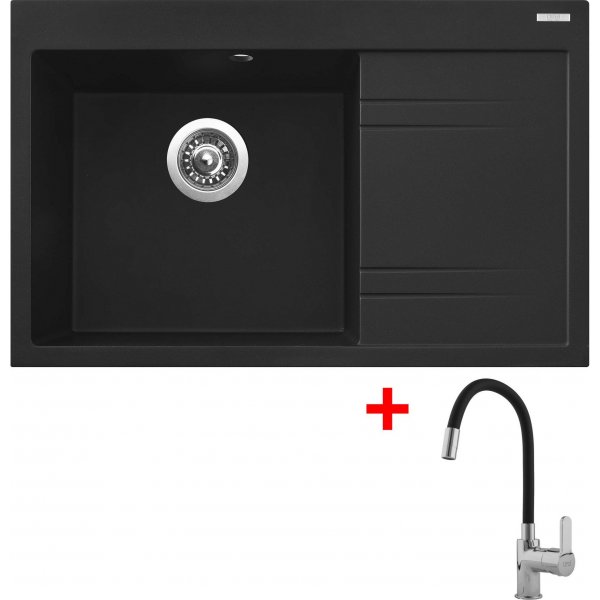 Sinks RIM 780 L Metalblack + Flexia - G5374