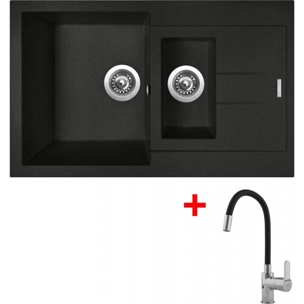 Sinks AMANDA 780.1 Metalblack + Flexia - G15774