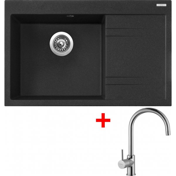 Sinks RIM 780 L Granblack + Vitalia - G5030