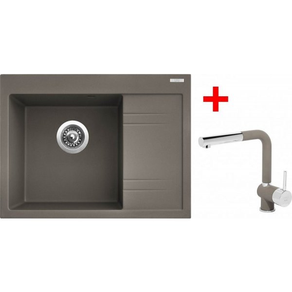 Sinks RIM 650 L Truffle + Mix 3 P GR - G2854