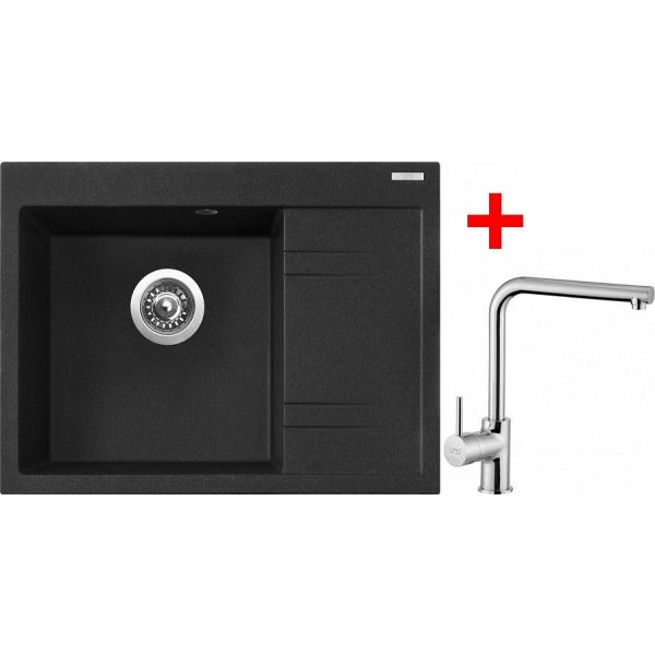 Sinks RIM 650 L Granblack + Elka - G2630