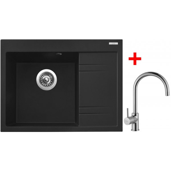 Sinks RIM 650 L Metalblack + Vitalia - G2274