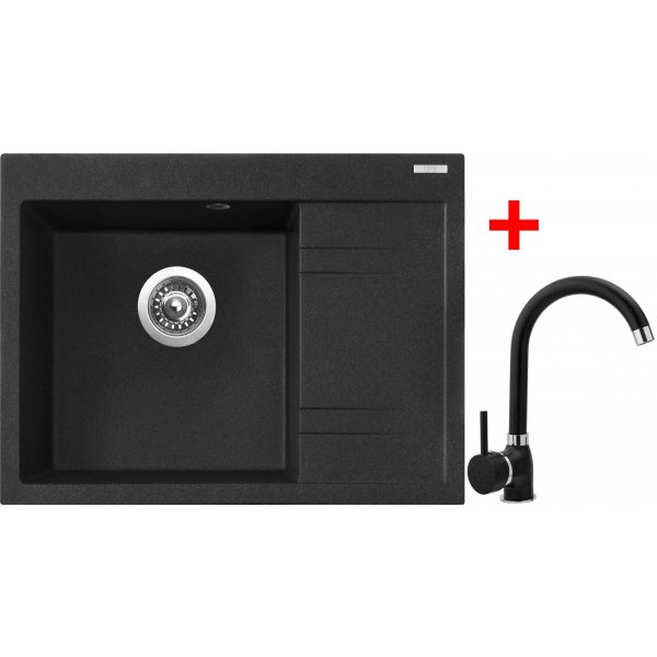 Sinks RIM 650 L Granblack + Polo GR - G2130