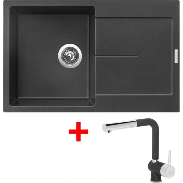 Sinks ULTIMA 790 Metalblack + Mix 3 P GR - G12474