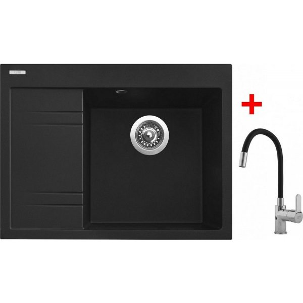 Sinks RIM 650 P Metalblack + Flexia - G3374