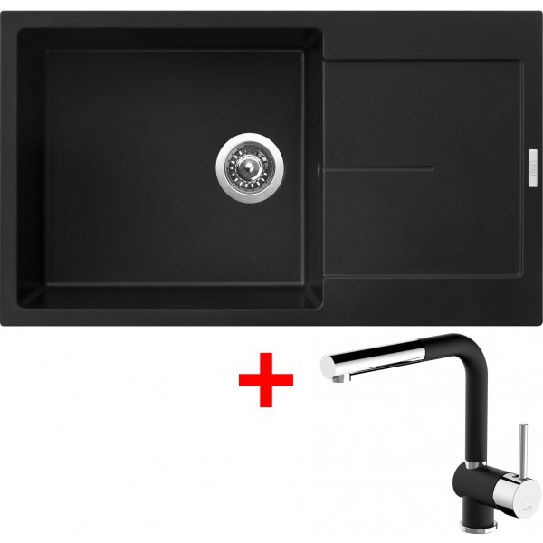 Sinks ULTIMA 860 XXL Pureblack + Mix 3 P GR N6 - G14426