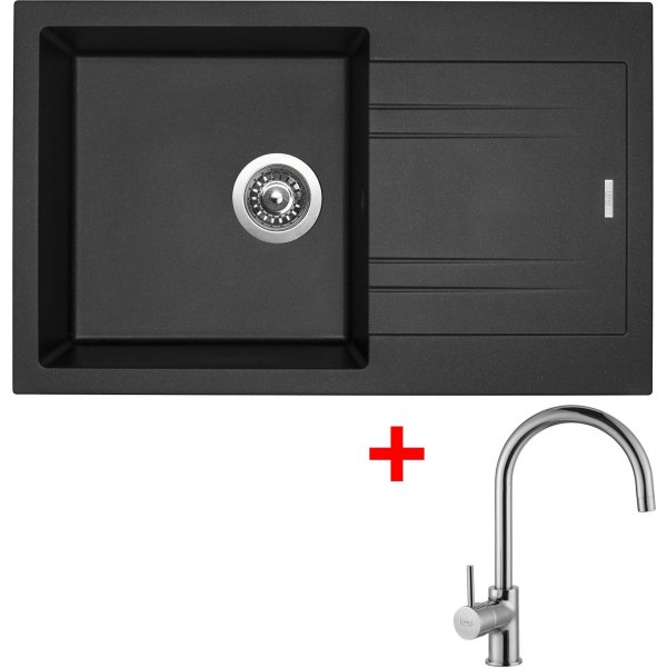 Sinks LINEA 780 Metalblack + Vitalia - G4274