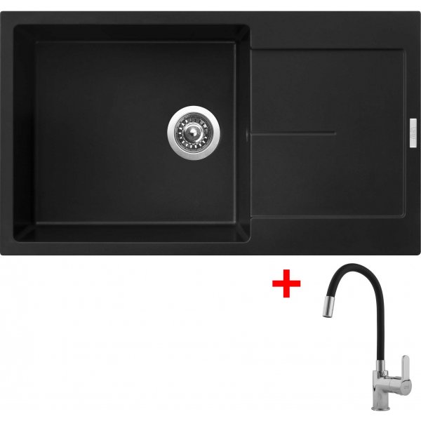 Sinks ULTIMA 860 XXL Pureblack + Flexia - G14126